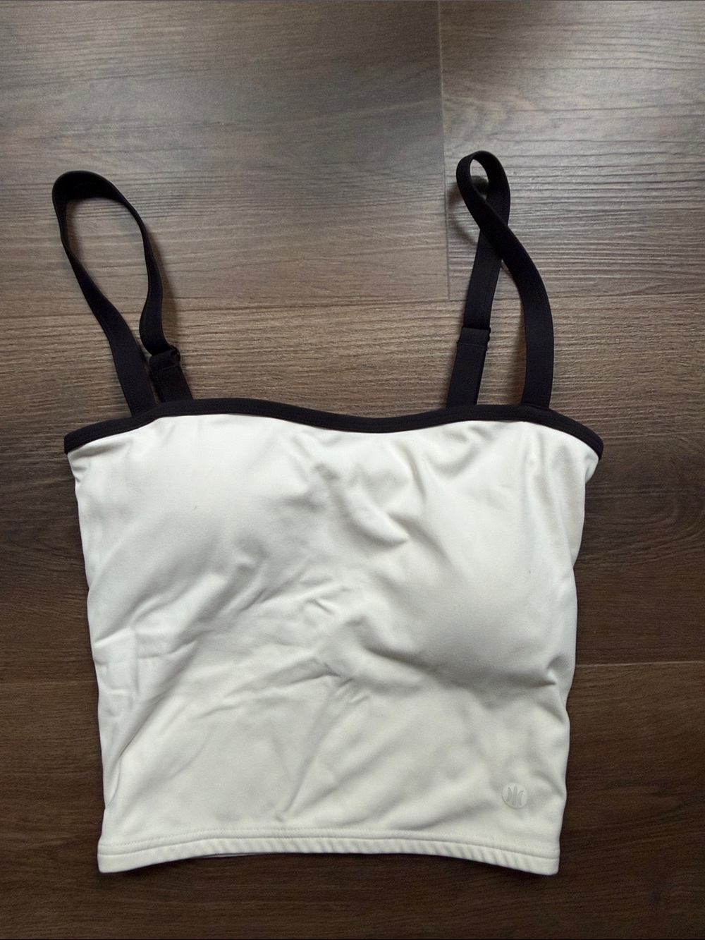 Astoria Activewear Cream & Black Tank